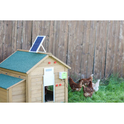 Kit solaire pour porte de poulailler automatique Kerbl Hobbyfarming