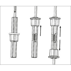 Raccord à renforts verticaux Litzclip® filets de clôture Kerbl Hobbyfarming