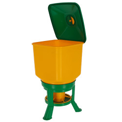 Nourrisseur avec pieds Kerbl Hobbyfarming Jaune / vert