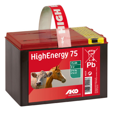Zoutdroge batterij 9 volt High Energy AKO Zoutdroge batterij 9 volt High Energy AKO