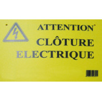 Waarschuwingsbord – Pas op elektrische afrastering! AKO Geel