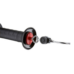 Poignée de porte avec raccord pour cordelette et fil AKO Noir Poignée de porte avec raccord pour cordelette et fil AKO Noir