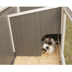 Kunststof kippenhok ECO Samy Kerbl Hobbyfarming Wit / grijs Kunststof kippenhok ECO Samy Kerbl Hobbyfarming Wit / grijs