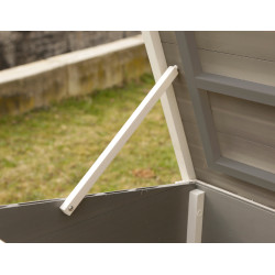 Kunststof kippenhok ECO Samy Kerbl Hobbyfarming Wit / grijs Kunststof kippenhok ECO Samy Kerbl Hobbyfarming Wit / grijs