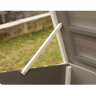 Poulailler en plastique ECO Samy Kerbl Hobbyfarming Blanc / gris Poulailler en plastique ECO Samy Kerbl Hobbyfarming Blanc / gris