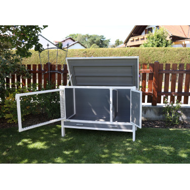 Kunststof kippenhok ECO Samy Kerbl Hobbyfarming Wit / grijs Kunststof kippenhok ECO Samy Kerbl Hobbyfarming Wit / grijs