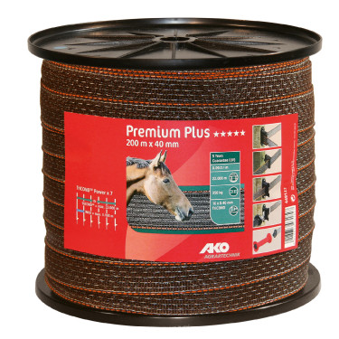 Premium Plus afrasteringslint AKO Bruin / oranje