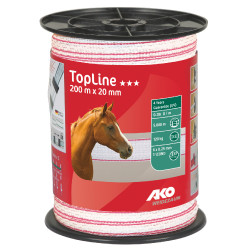 AKO TopLine lint voor omheining Wit / roze