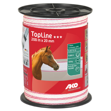 AKO TopLine lint voor omheining Wit / roze