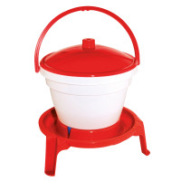 Kerbl Hobbyfarming drinkemmer voor pluimvee Rood / wit Kerbl Hobbyfarming drinkemmer voor pluimvee Rood / wit