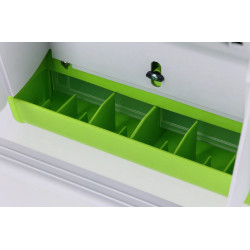 Nourrisseur avec dispositif anti-nuisibles Kerbl Hobbyfarming Vert / gris clair