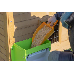 Nourrisseur avec dispositif anti-nuisibles Kerbl Hobbyfarming Vert / gris clair