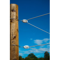 Solution d’angle pour clôtures fixes AKO Gris