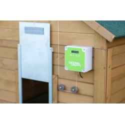 Unité de contrôle automatique pour porte de poulailler Kerbl Hobbyfarming Vert