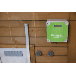 Unité de contrôle automatique pour porte de poulailler Kerbl Hobbyfarming Vert