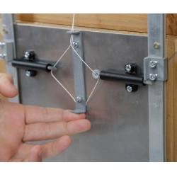 Verrouillage automatique pour porte coulissante Kerbl Hobbyfarming Gris Verrouillage automatique pour porte coulissante Kerbl Hobbyfarming Gris