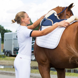 Polo technique Horze Taylor femme Blanc