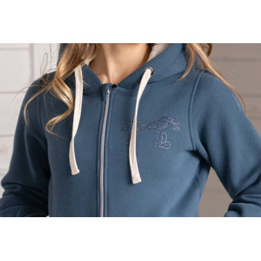 Sweater Pénélope Tressy Denim Blauw