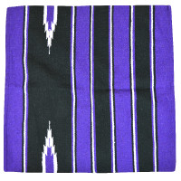 Tapis Westride Navajo coton/acrylique Violet / noir / blanc