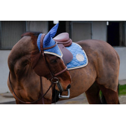 Bonnet chasse-mouches Equithème Denim Bleu ciel Bonnet chasse-mouches Equithème Denim Bleu ciel
