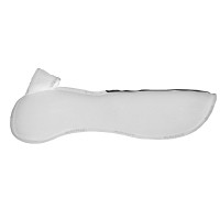 Amortisseur poches configurables et pad Piuma WFS en suède plat Acavallo Blanc