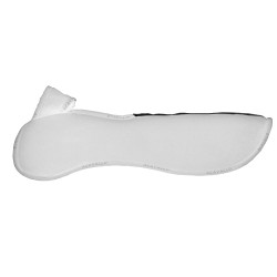 Amortisseur poches configurables et pad Piuma WFS en suède plat Acavallo Blanc