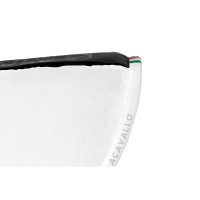 Schokdemper met configureerbare zakken en Piuma WFS-pad in plat suède Acavallo Bruin