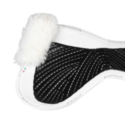 Amortisseur mémoire de forme rehausse avant et arrière Acavallo Blanc / blanc Amortisseur mémoire de forme rehausse avant et arrière Acavallo Blanc / blanc