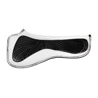 MF DS SW-3DS schokdemper in suède met platte gelgrip Acavallo Wit