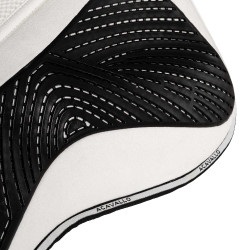 Amortisseur MF DS SW-3DS en suède avec grip en gel plat Acavallo Blanc