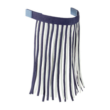 Front met franjes tegen vliegen Horze Donkerblauw