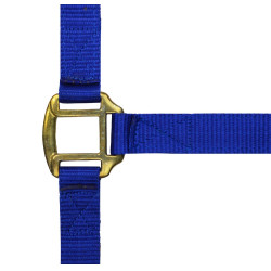 Nylon halster met lederen voering Norton Koningsblauw Nylon halster met lederen voering Norton Koningsblauw