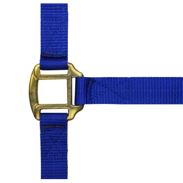 Nylon halster met lederen voering Norton Koningsblauw Nylon halster met lederen voering Norton Koningsblauw