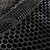 Hexagonale gel schokdemper Acavallo Zwart