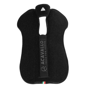 Piuma schokdemper dubbele achterkant vilt Equestro Zwart