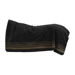 Dikke Waldhausen fleece deken Sölden Zwart