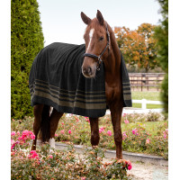 Dikke Waldhausen fleece deken Sölden Zwart