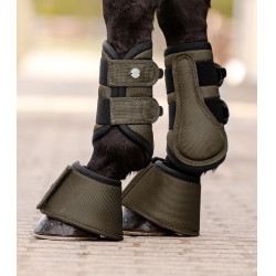 Guêtres de dressage Waldhausen Comfort Fit Brun vert Marron Guêtres de dressage Waldhausen Comfort Fit Brun vert Marron
