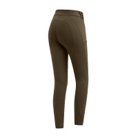 Legging d'équitation thermique ELT Rena femme Brun vert Marron