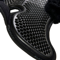 Schokdemper achter van suède met schapenvacht en voor van gel Acavallo Zwart / zwart Schokdemper achter van suède met schapenvacht en voor van gel Acavallo Zwart / zwart