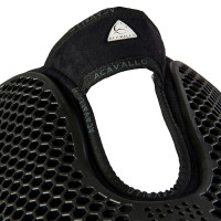 Amortisseur suede arrière mouton et avant en gel Acavallo Noir / noir