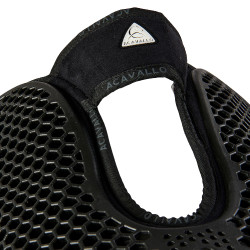 Schokdemper achter van suède met schapenvacht en voor van gel Acavallo Zwart / zwart Schokdemper achter van suède met schapenvacht en voor van gel Acavallo Zwart / zwart