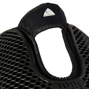 Schokdemper achter van suède met schapenvacht en voor van gel Acavallo Zwart / zwart Schokdemper achter van suède met schapenvacht en voor van gel Acavallo Zwart / zwart