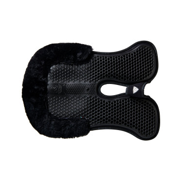 Schokdemper achter van suède met schapenvacht en voor van gel Acavallo Zwart / zwart Schokdemper achter van suède met schapenvacht en voor van gel Acavallo Zwart / zwart