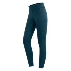 Legging d'équitation thermique ELT Rica en polaire bouclette femme Bleu pétrole Legging d'équitation thermique ELT Rica en polaire bouclette femme Bleu pétrole