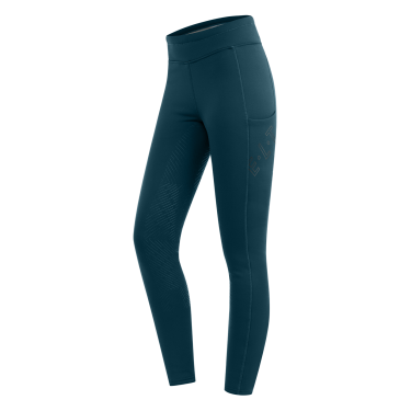 Legging d'équitation thermique ELT Rica en polaire bouclette femme Bleu pétrole Legging d'équitation thermique ELT Rica en polaire bouclette femme Bleu pétrole