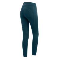 Legging d'équitation thermique ELT Rica en polaire bouclette femme Bleu pétrole