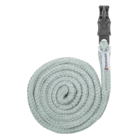 Waldhausen aanbindlijn Plus met paniekhaak, donker beslag Zilverkleurig blauw