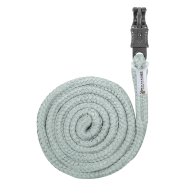 Waldhausen aanbindlijn Plus met paniekhaak, donker beslag Zilverkleurig blauw