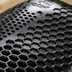 Schokdemper achter van suède met schapenvacht en voor van gel Acavallo Zwart / natuur Schokdemper achter van suède met schapenvacht en voor van gel Acavallo Zwart / natuur